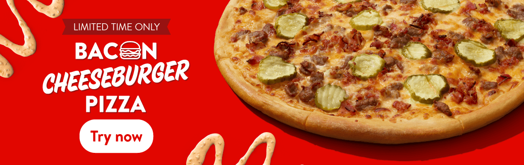 Limited-time bacon cheeseburger pizza
