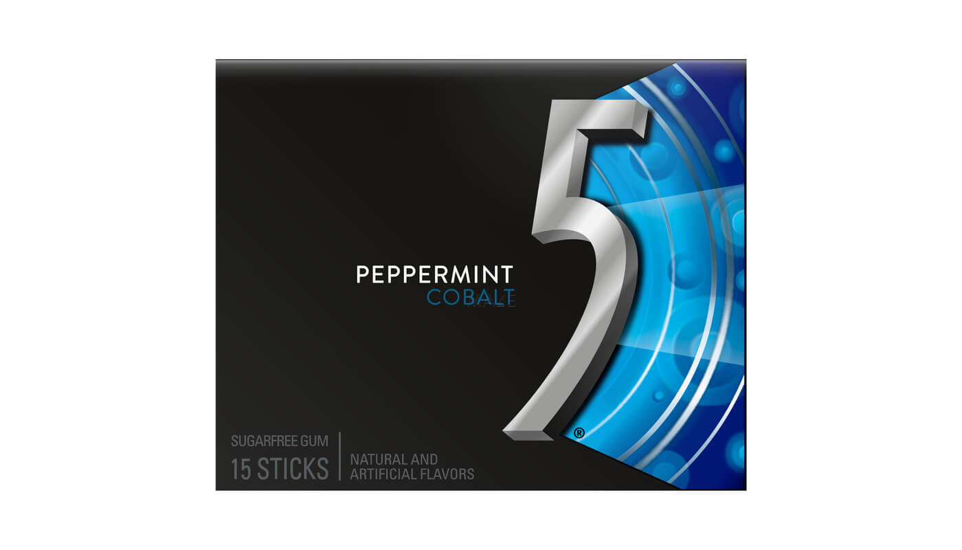 5 Gum Cobalt Peppermint 15stk