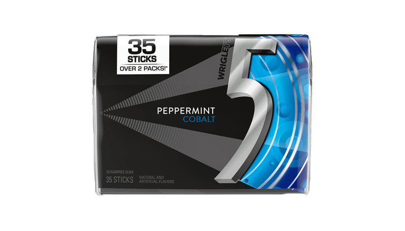 5 Gum Peppermint Cobalt Sugar Free Gum 35stk