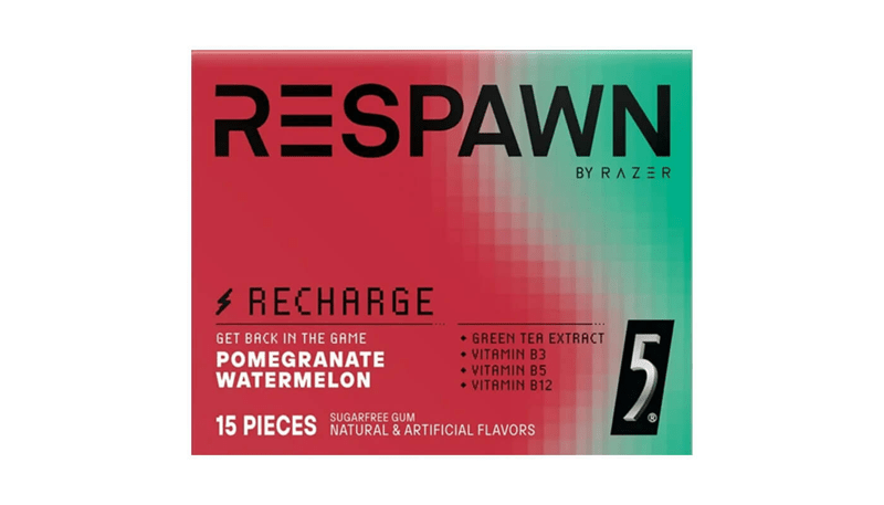 5 Respawn Pomegranate Watermelon Gum 15stk