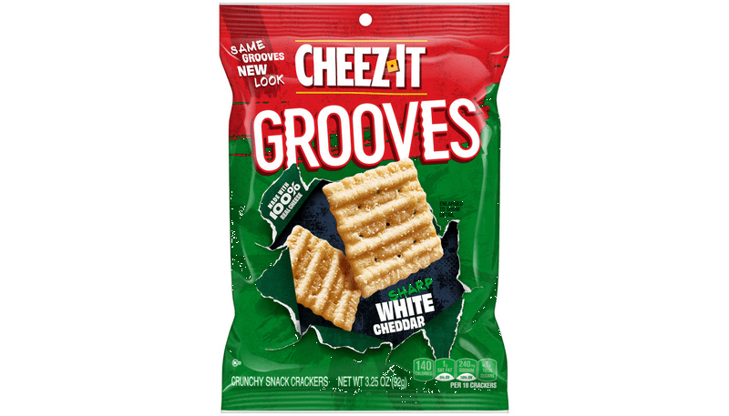 Cheez-It Grooves White Cheddar Crunchy Snack Crackers 3.25oz