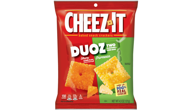 Cheez-It Duoz Sharp Cheddar & Parmesan Baked Snack Crackers 4.3oz