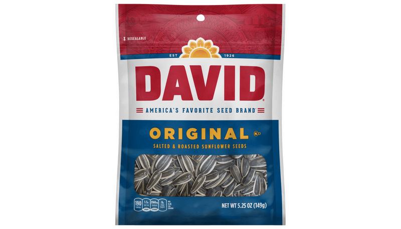 DAVID Salted & Roasted Original Sunflower Seeds 5.25oz