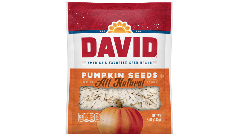 DAVID Roasted & Salted Pumpkin Seeds 5oz