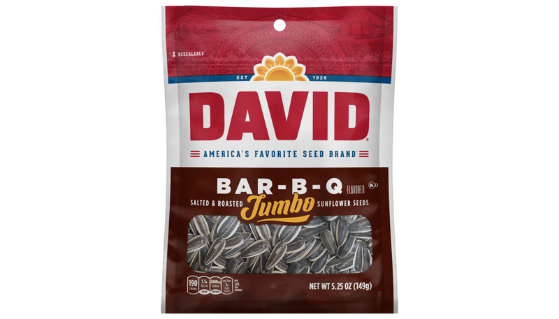 DAVIDS Roasted & Salted BBQ Jumbo Sunflower Seeds 5.25oz