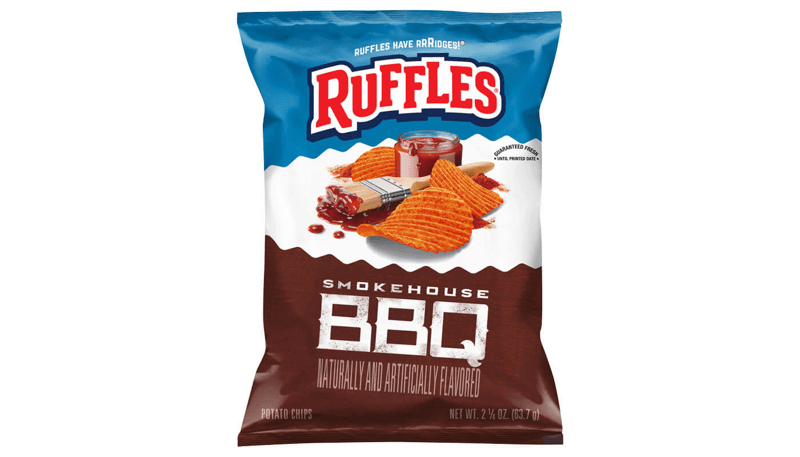 Ruffles Smokehouse BBQ Flavored Potato Chips 2.25oz