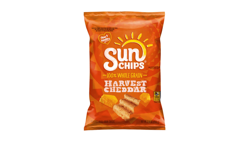 Sun Chips Harvest Cheddar Flavored Whole Grain Snacks 2.5oz