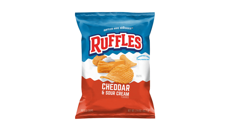 Ruffles Cheddar & Sour Cream Flavored Potato Chips 2.25oz