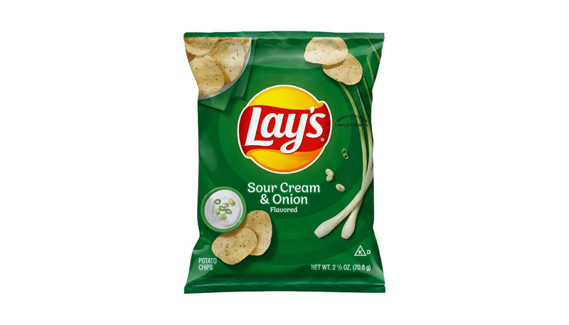 Lay's Sour Cream & Onion Flavored Potato Chips 2.5oz