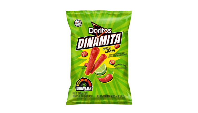 Doritos Dinamita Chile Limon Flavored Rolled Tortilla Chips 3.25oz