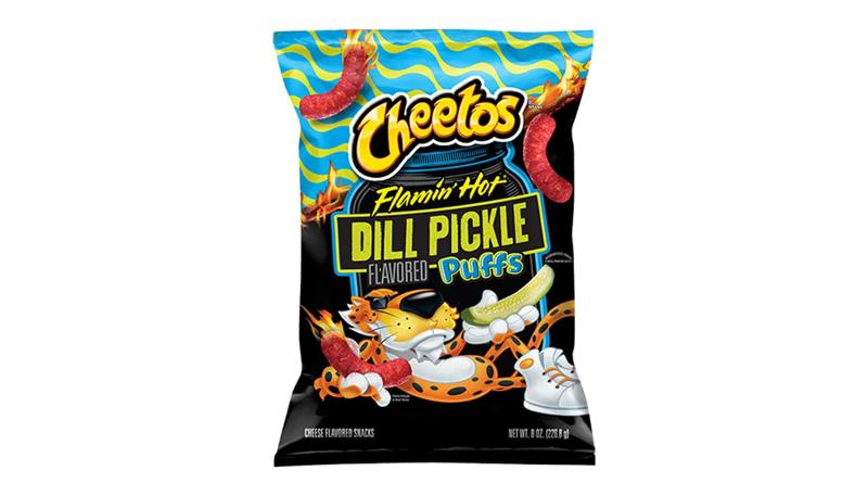 Cheetos Puffs Flamin' Hot Dill Pickle 8oz