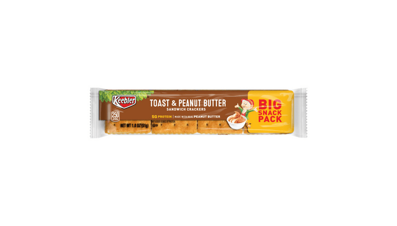 Keebler Big Snack Pack Toast & Peanut Butter Sandwich Crackers 1.8oz