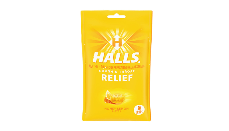 Halls Relief Honey Lemon Cough Drops 30ct