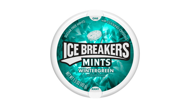 ICE BREAKERS Wintergreen Sugar Free Mints 1.5oz