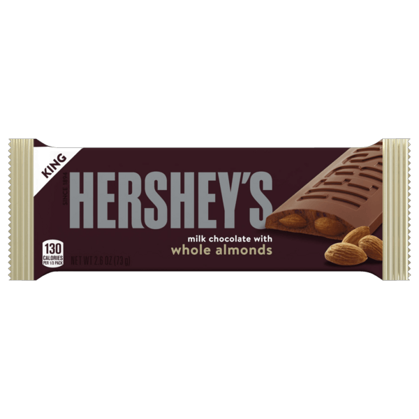 Hershey's Almond Milk Chocolate Bar King Size 2.6oz
