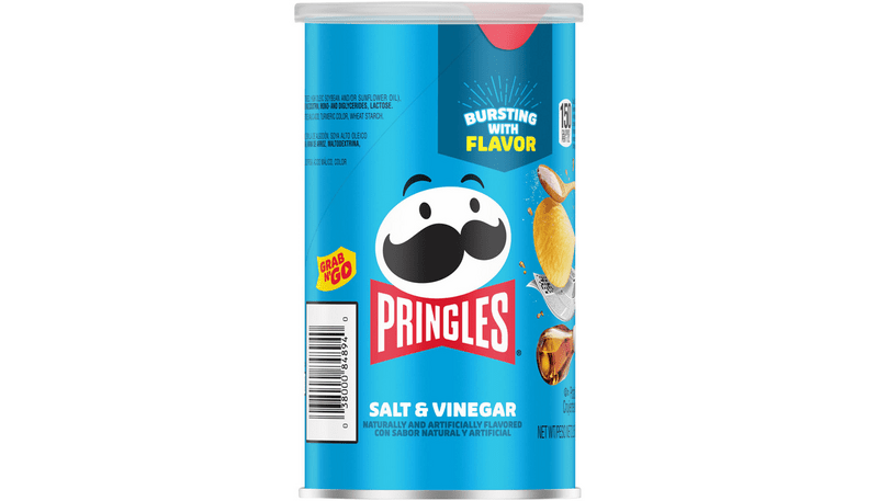 Pringles Grab N' Go Salt & Vinegar Potato Crisps 2.5oz