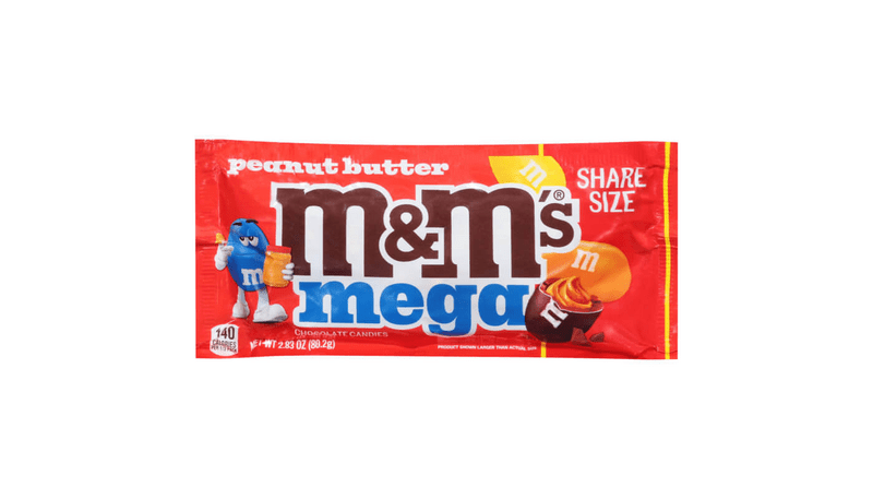 M&M's Peanut Butter Mega Share Size 2.83oz