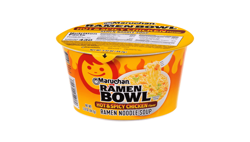 Maruchan Hot & Spicy Chicken Ramen Noodle Bowl 3.31oz