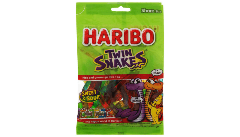 Haribo Twin Snakes 8oz