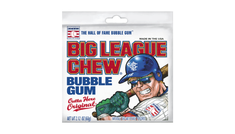 Big League Chew Bubble Gum Pouch 2.12oz