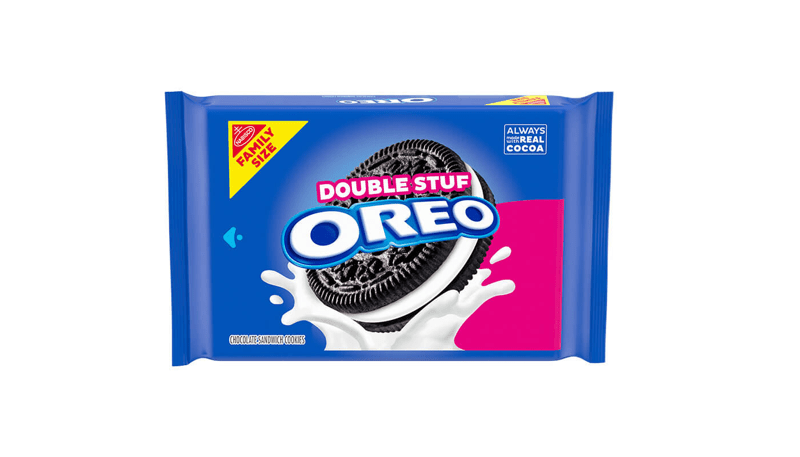 Oreo Family Size Double Stuf Chocolate Sandwich Cookies 18.71oz