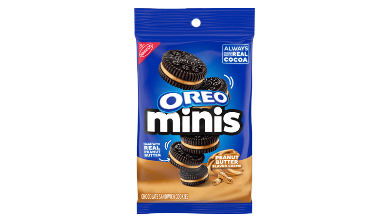 Oreo Mini Peanut Butter Chocolate Sandwich Cookies 3oz