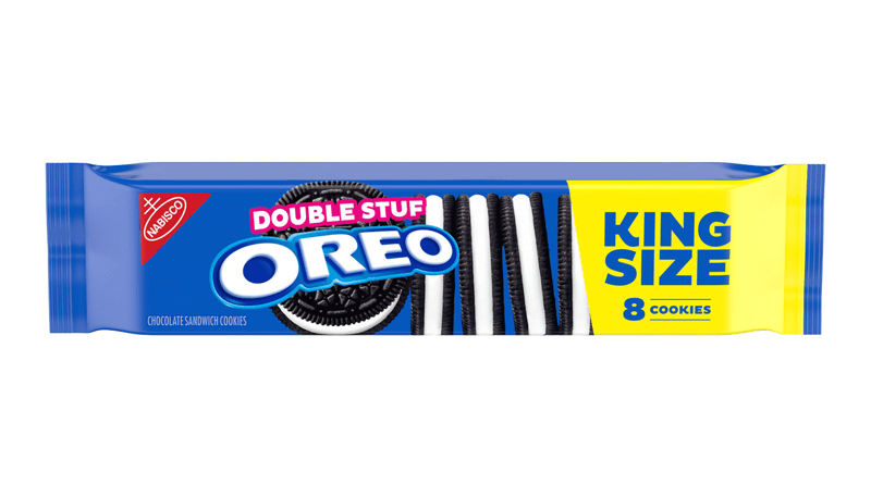 Oreo Double Stuf Chocolate Sandwich Cookies King Size 4.15oz
