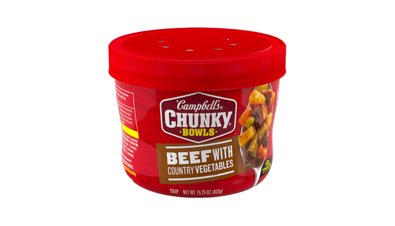 Campbells Vegetable Beef Bowl 15.25oz