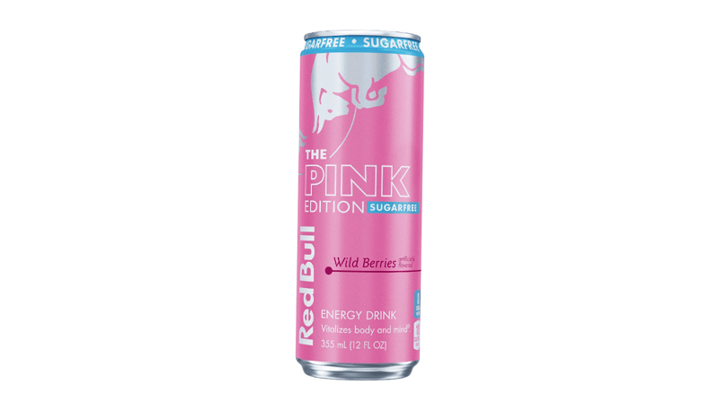 Red Bull Pink Wild Berries Sugar Free Energy Drink 12oz