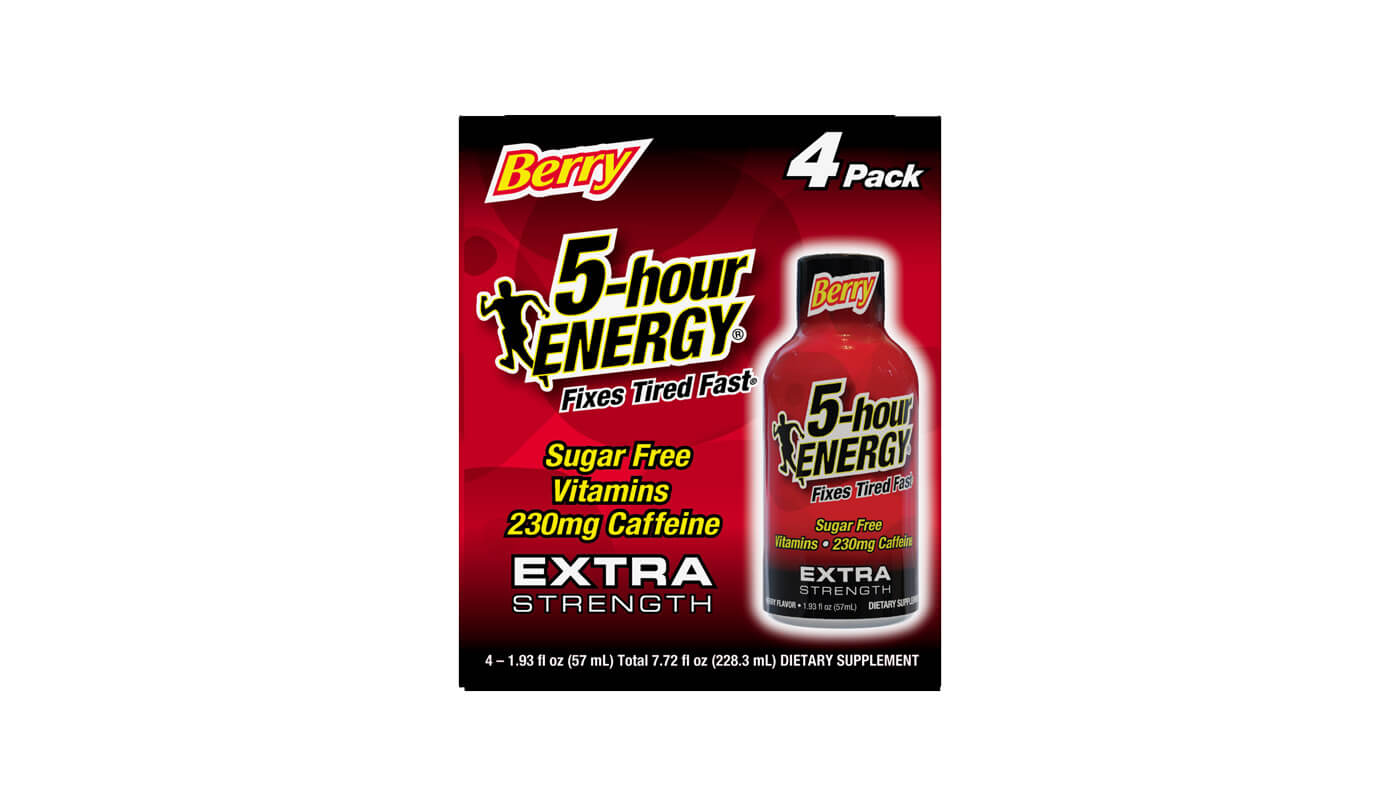 5-hour Energy Extra Strength Berry 1.93oz 4-Pack