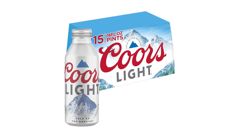 Coors Light 16oz Aluminum Bottle 15-pack