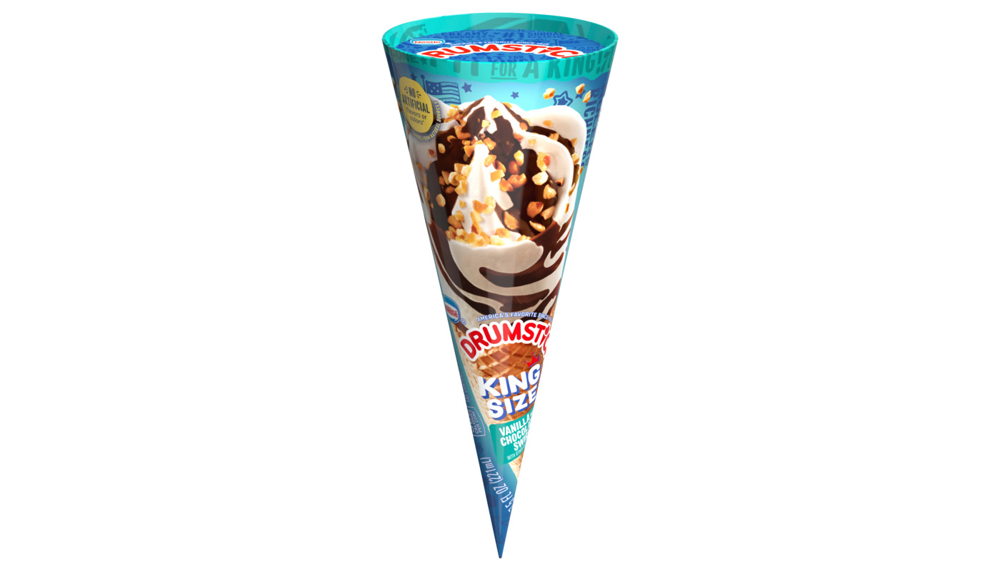 Nestle Vanilla & Chocolate Swirl Ice Cream Sundae Cone King Size 5oz