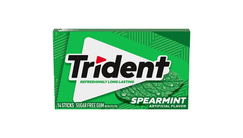 Trident Spearmint Sugar Free Gum 14stk