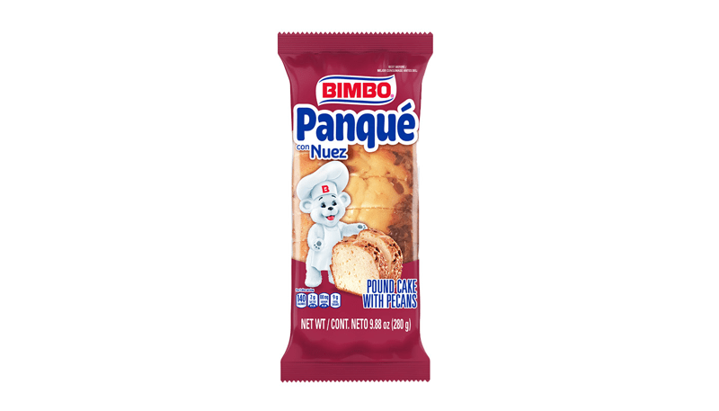 Bimbo Pecan Pound Cake with Pecans 9.88oz