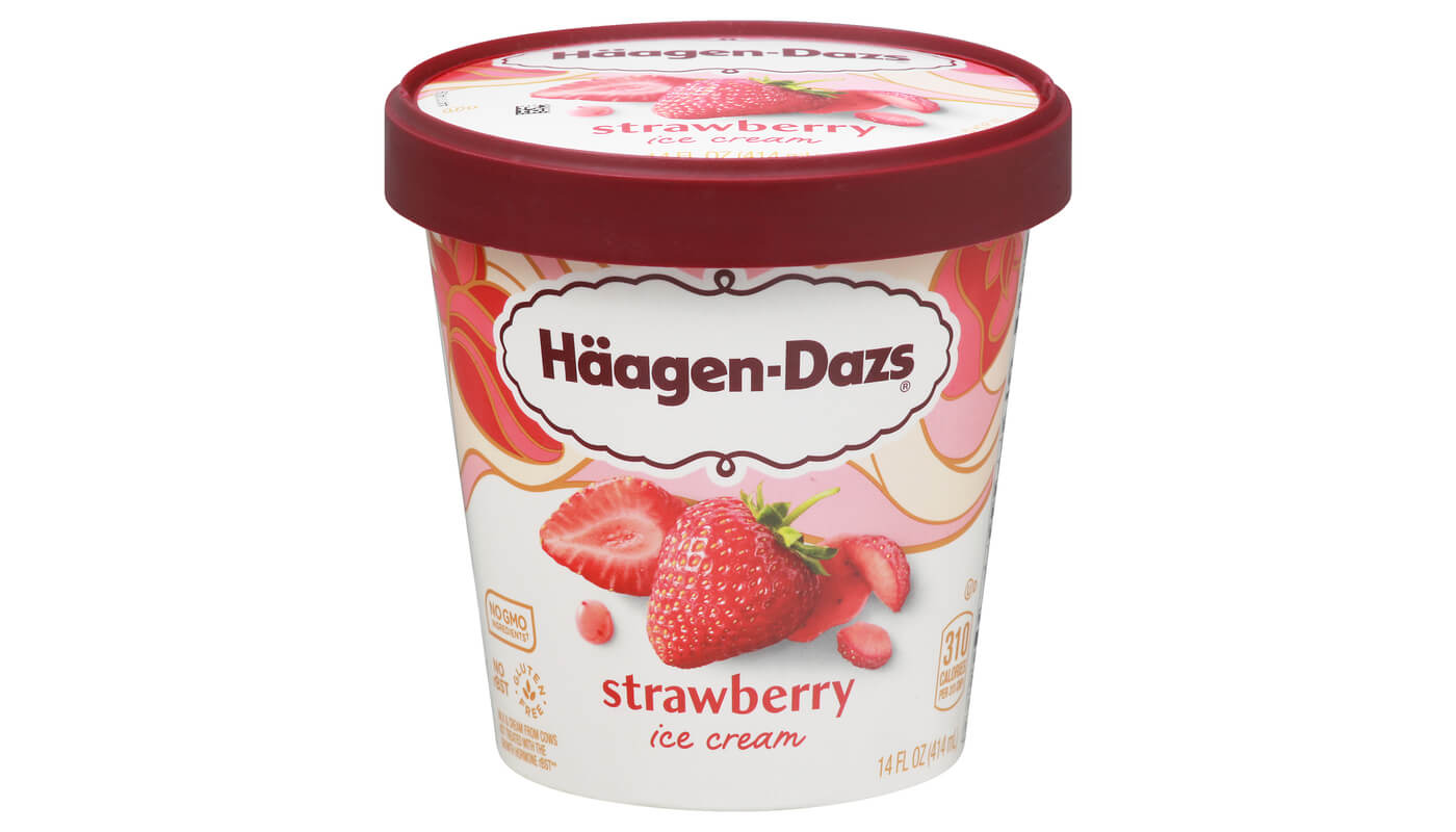 Haagen-Dazs Strawberry Ice Cream 14oz