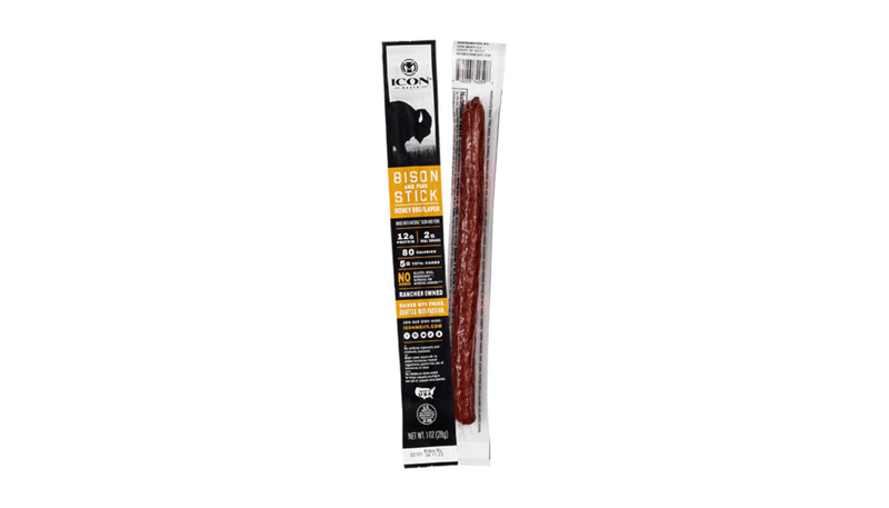 ICON Meats-Bison & Pork Stick Honey BBQ 10oz