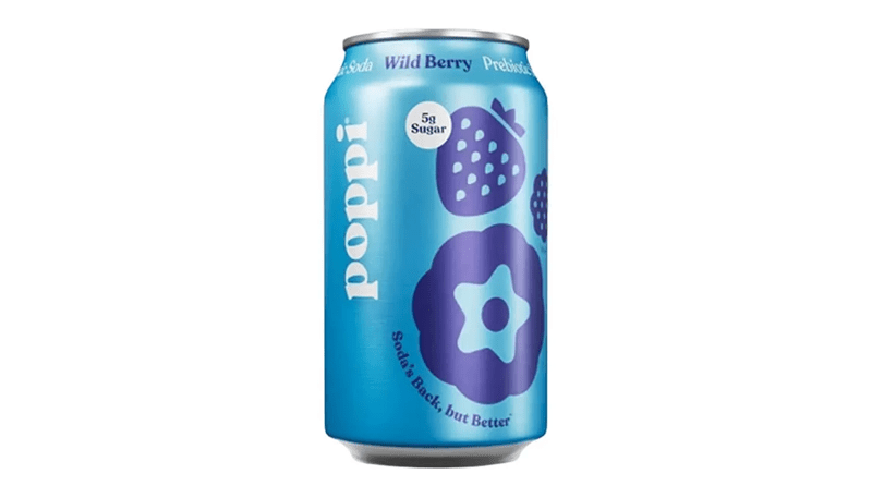 Poppi Wild Berry Prebiotic Soda 12oz
