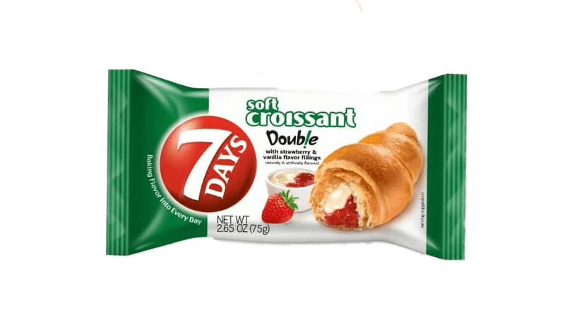 7Days Strawberry & Vanilla Filled Croissant 2.65oz