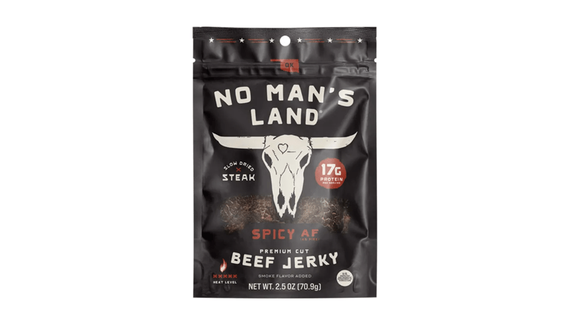No Mans Land Spicy As Fire Beef Jerky 3oz