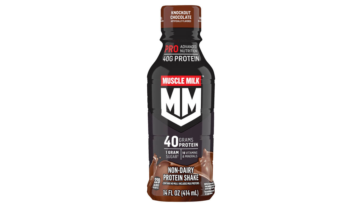 Muscle Milk Pro Knockout Chocolate Non-Dairy Protein Shake 14oz