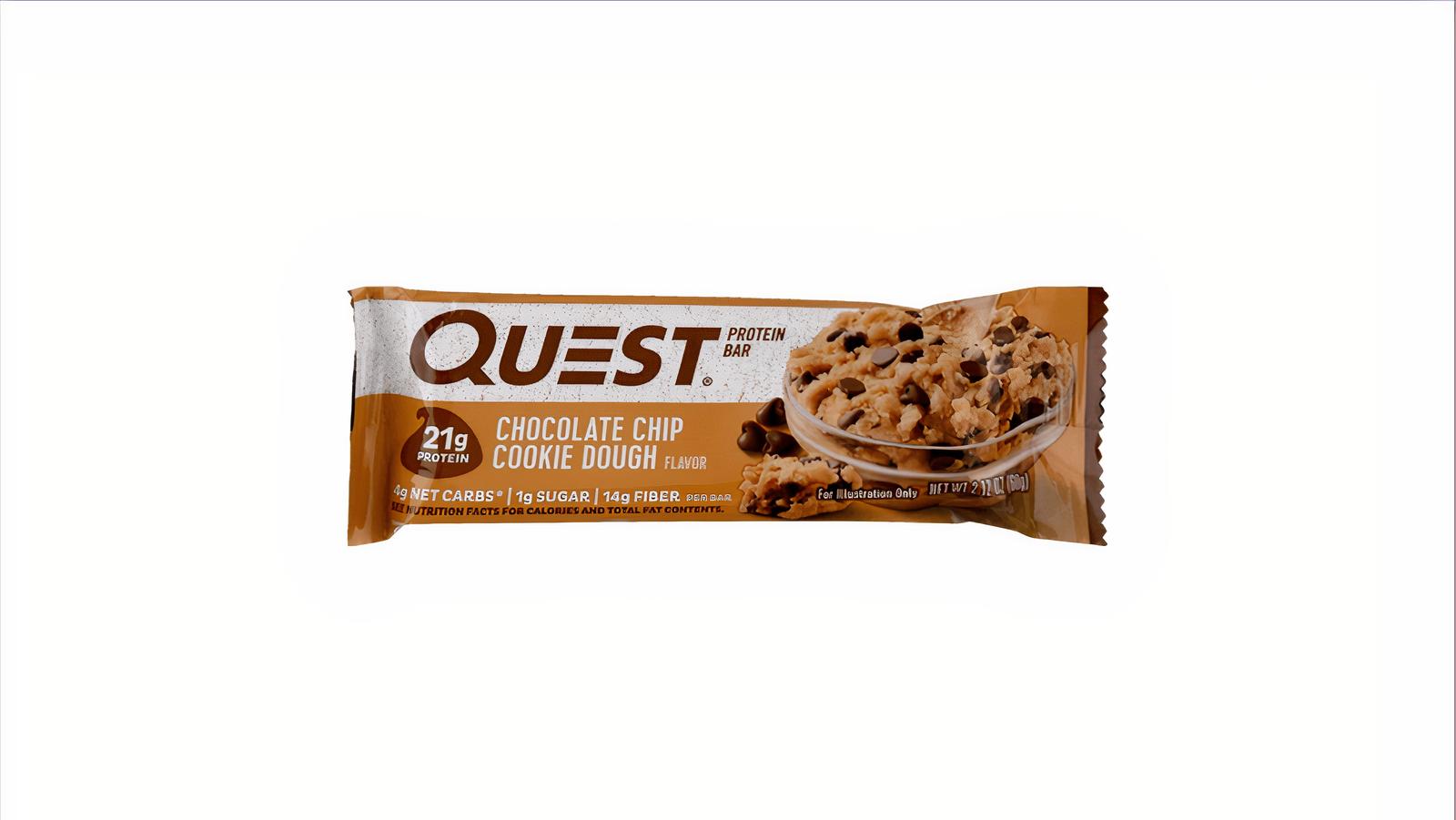 Quest Chocolate Chip Cookie Dough Protein Bar 2.1oz