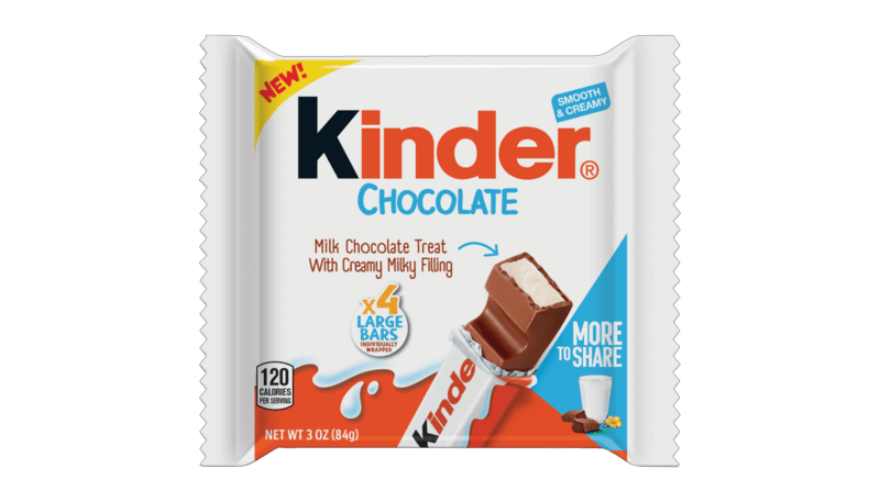 Kinder Milk Chocolate Bars With Creamy Milky Filling 3oz