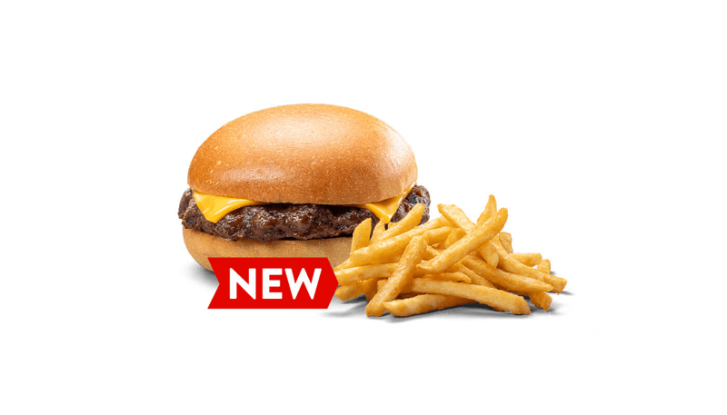 Quarter-Pound Angus Cheeseburger & Crispy Fries