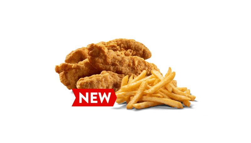 4 Piece Chicken Tenders & Crispy Fries