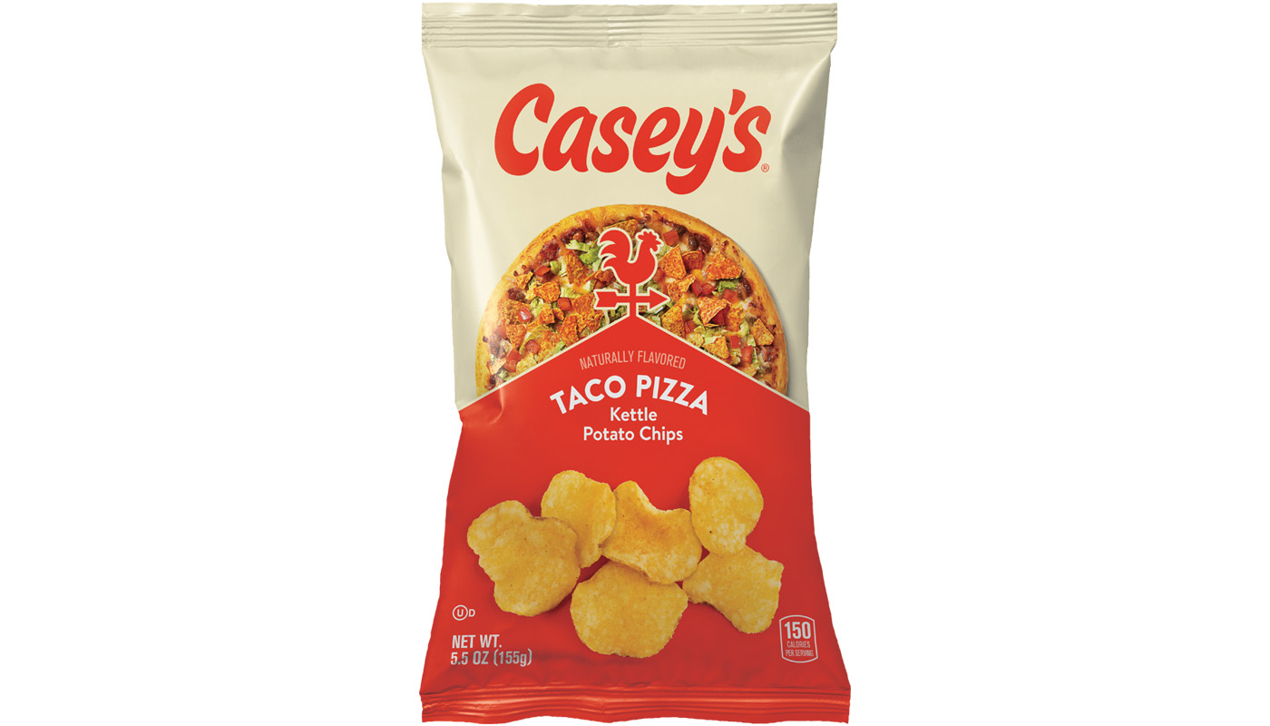 Casey's Taco Pizza Kettle Chips 5.5oz