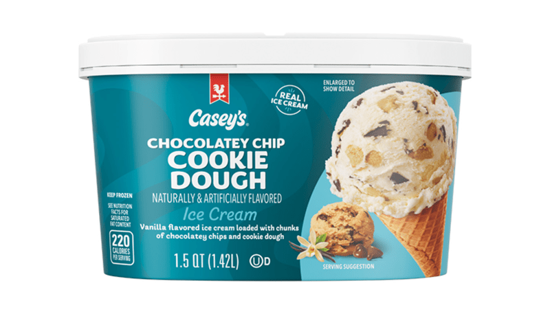 Casey's Chocolatey Chip Cookie Dough Ice Cream 48oz