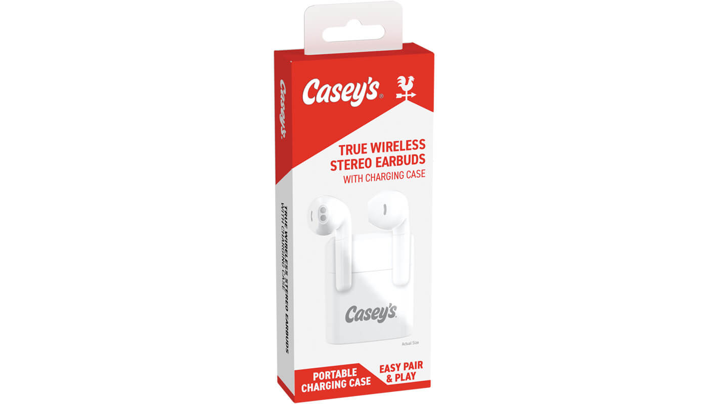 Casey's Wireless Earbuds With Charging Case