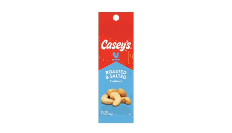 Casey's Whole Cashew Tube 2.25oz