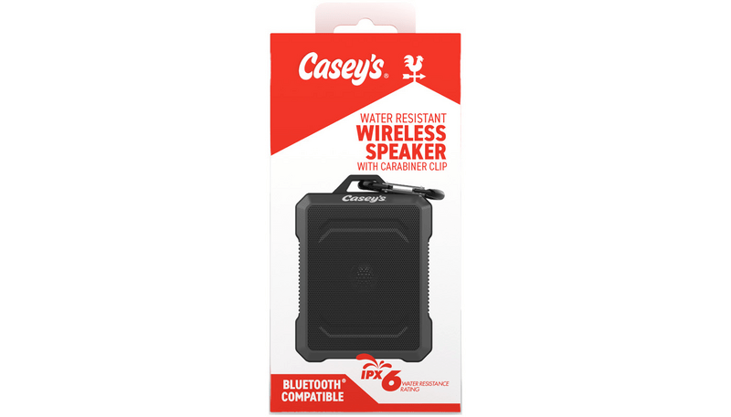 Casey's Wireless IPX6 Speaker w/Carabiner