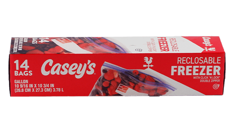 Casey's Reclosable Gallon Freezer Bags 1gal 14ct